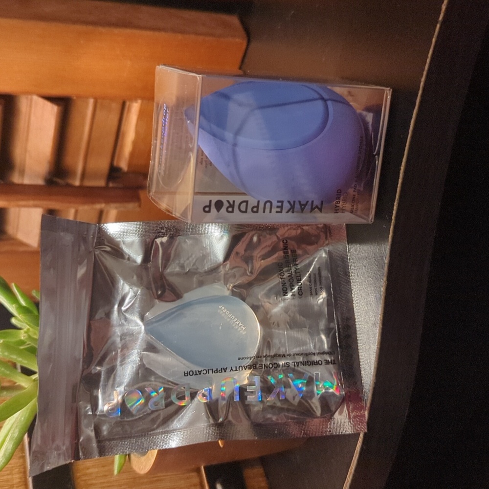 Make Up Drop Hybrid & Micro Mini Duo Sponge Applicator Makeup Facial X2 NEW